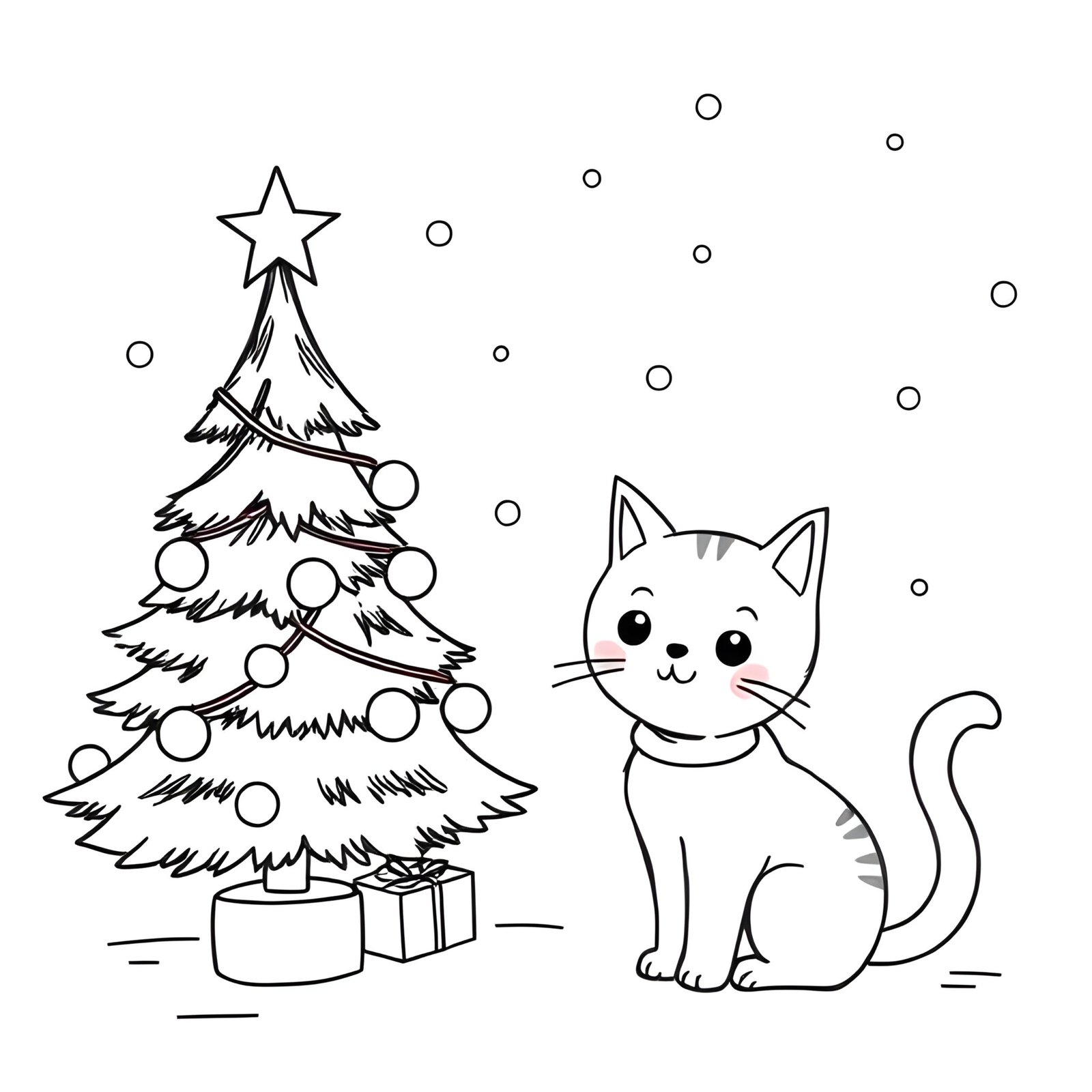 Coloriages de sapin de Noël