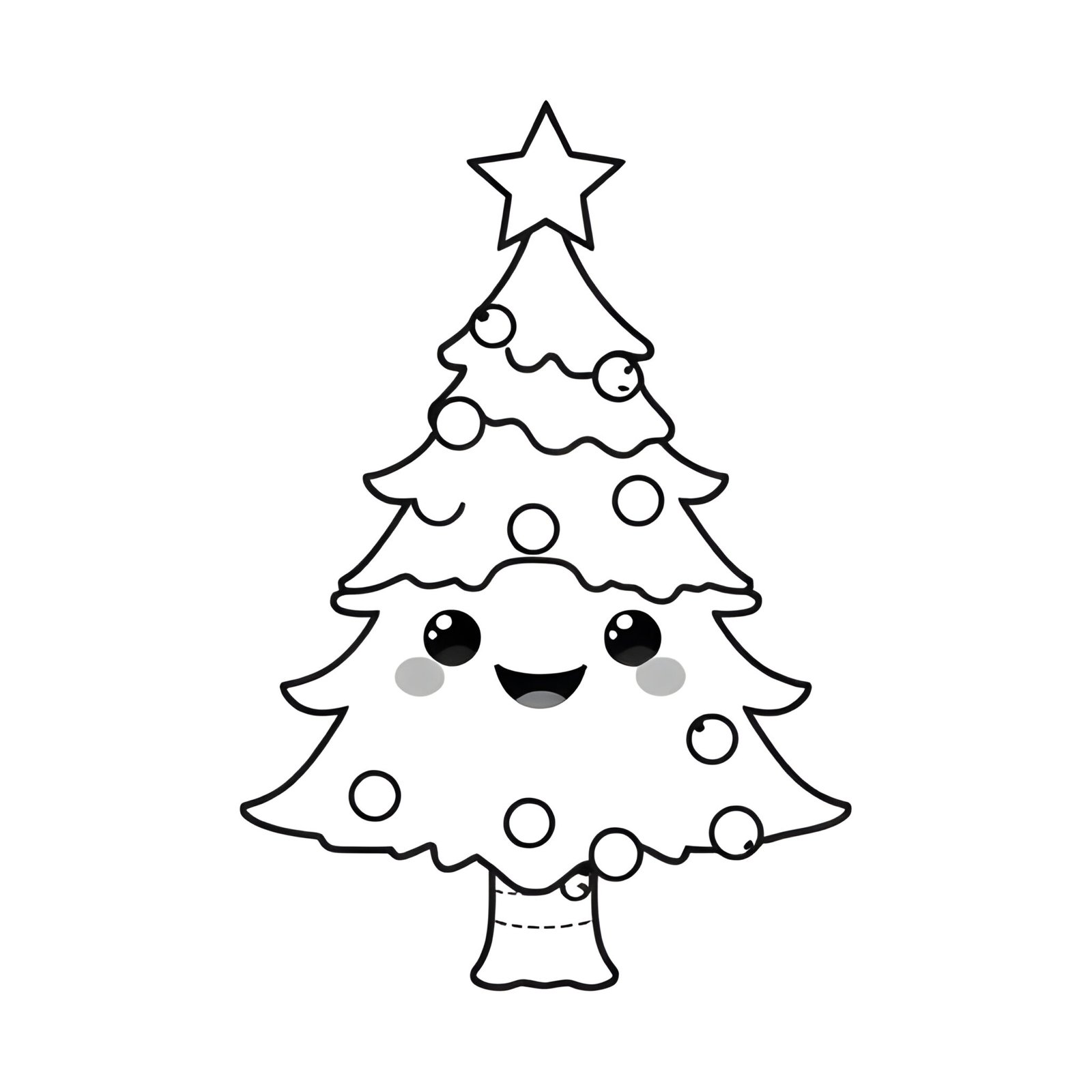 coloriage sapin de noel