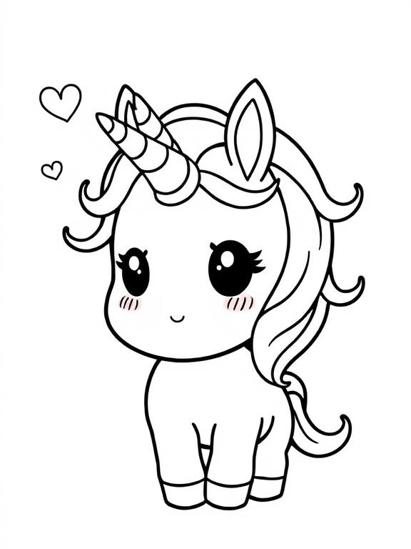 Joli licorne croquis télécharger gratuitement
