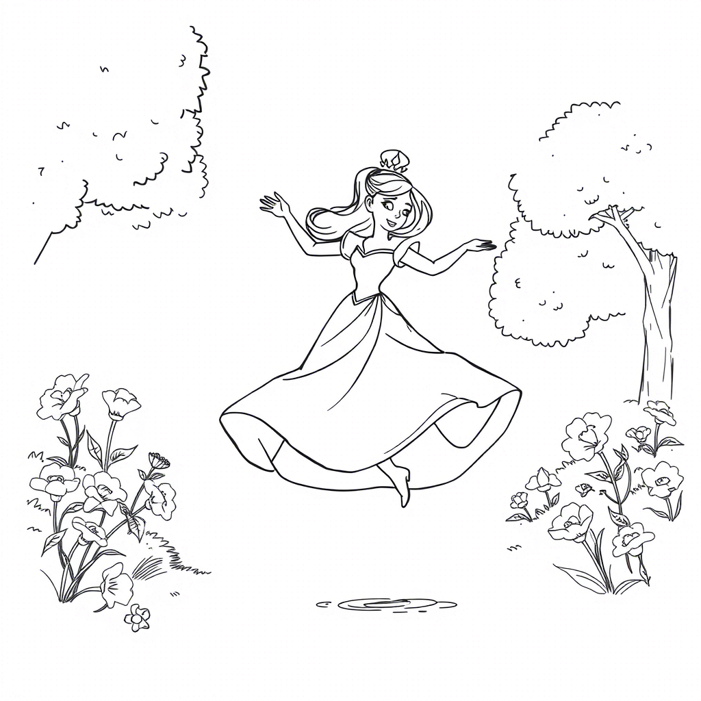 Coloriage de princesse