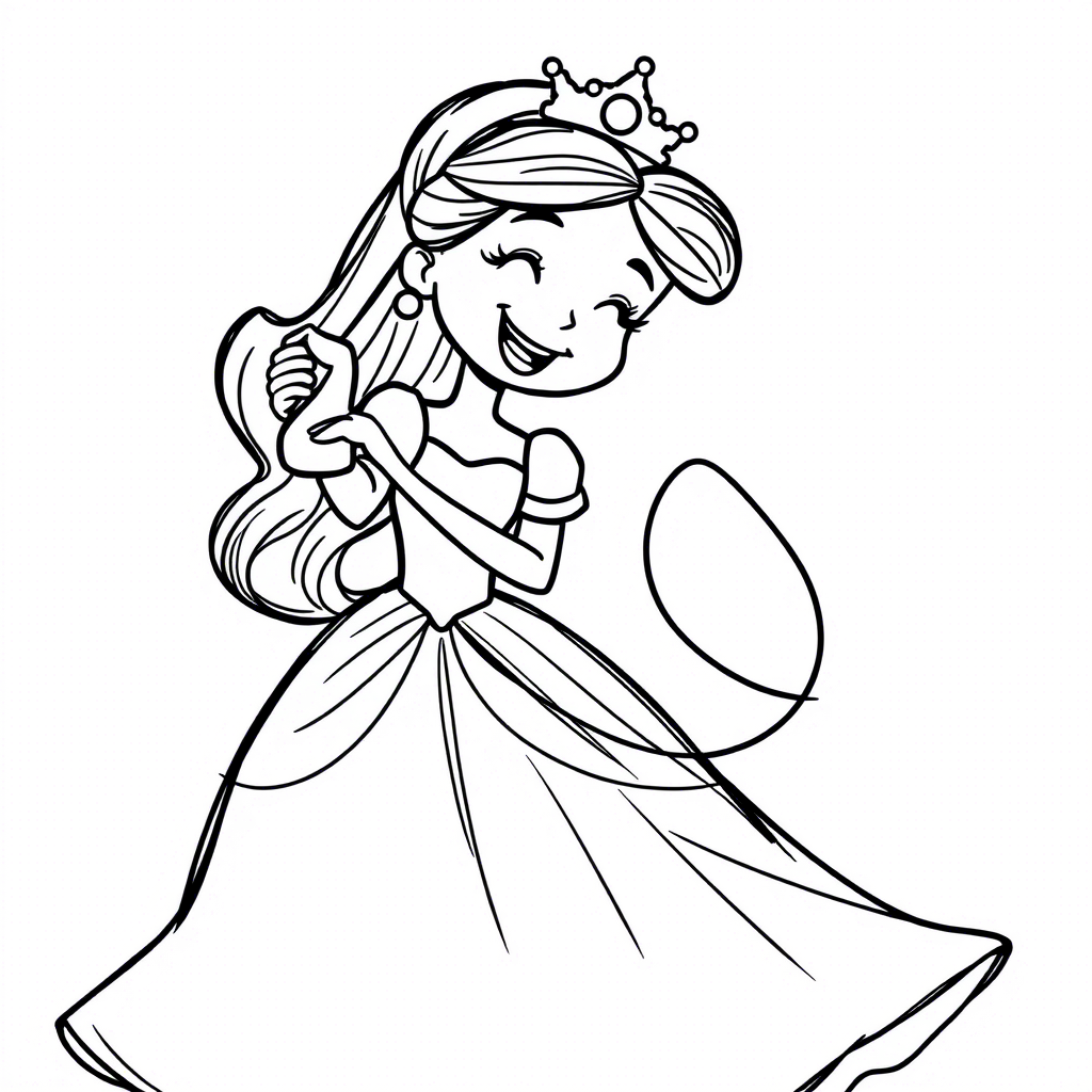 Dessin de Princesse imprimer gratuit