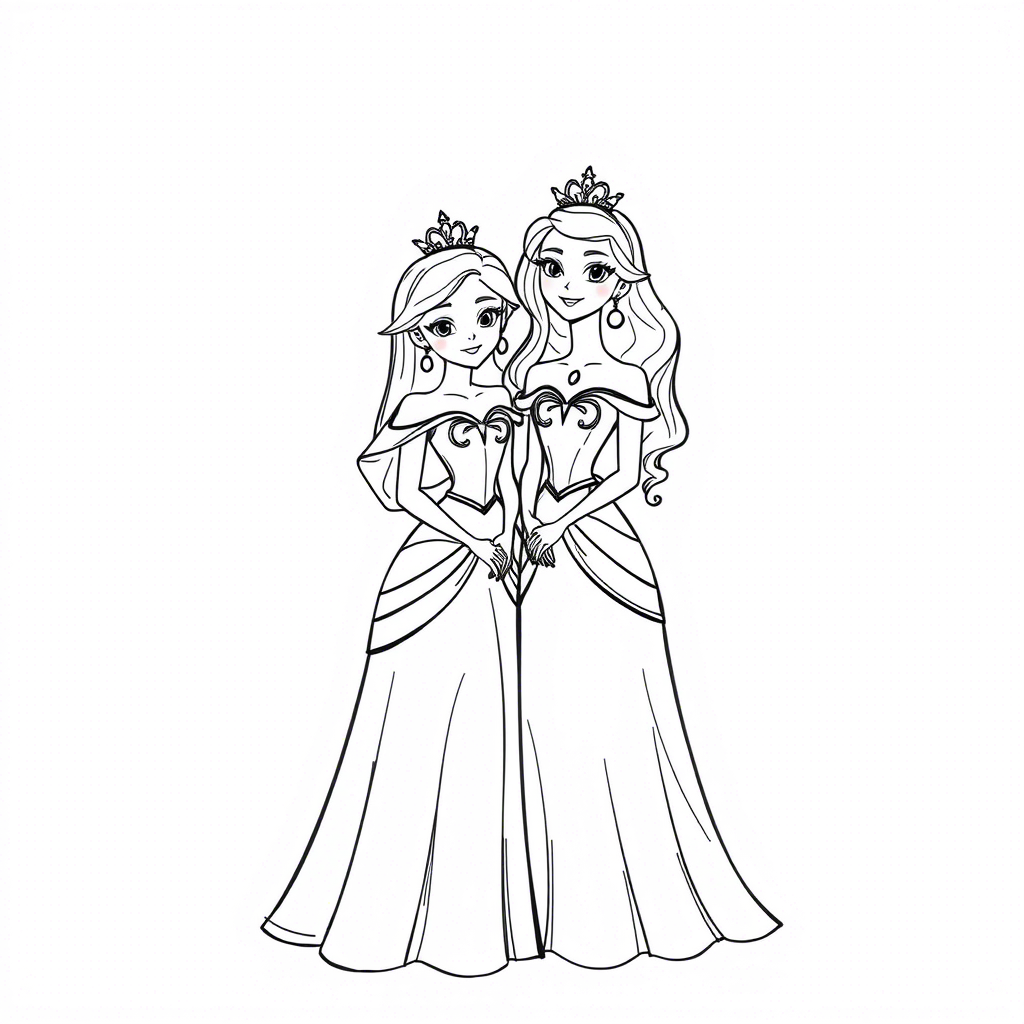 Coloriage Princesses