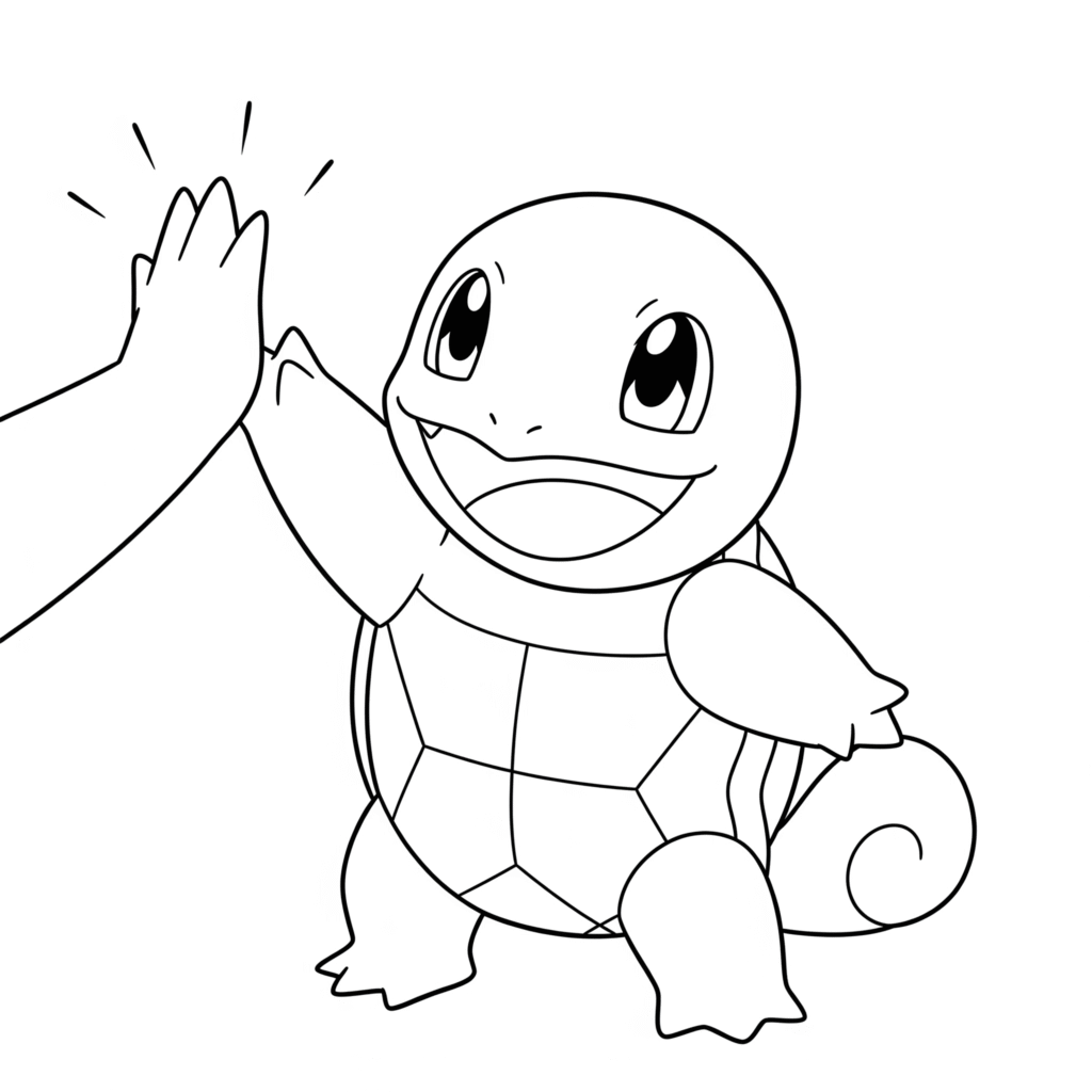 Imprimer un dessin mignon carapuce gratuit