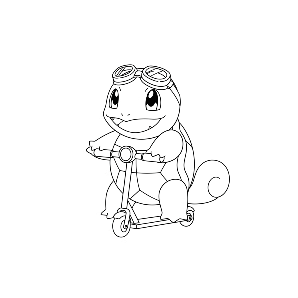 Coloriage a imprimer mignon carapuce gratuit