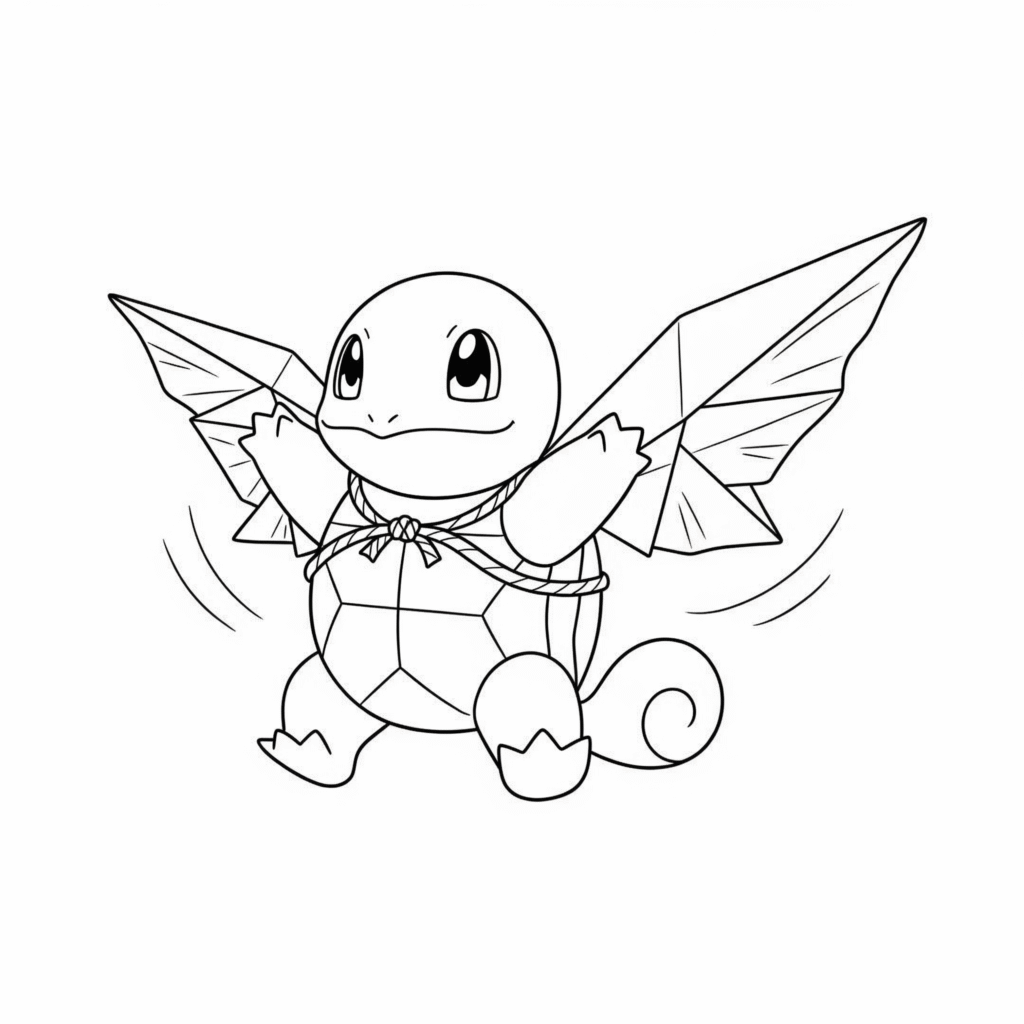 Imprimer des dessin mignon carapuce gratuit