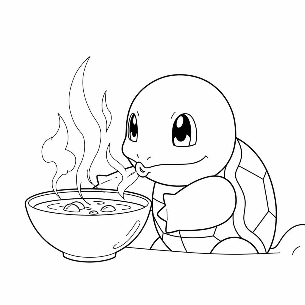 Dessin carapuce a imprimer telecharger