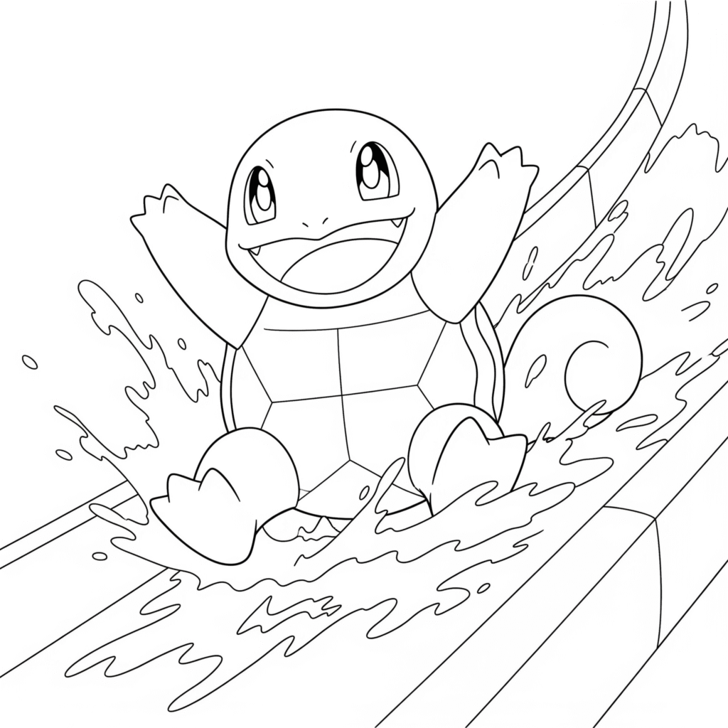 Coloriage a imprimer carapuce telecharger