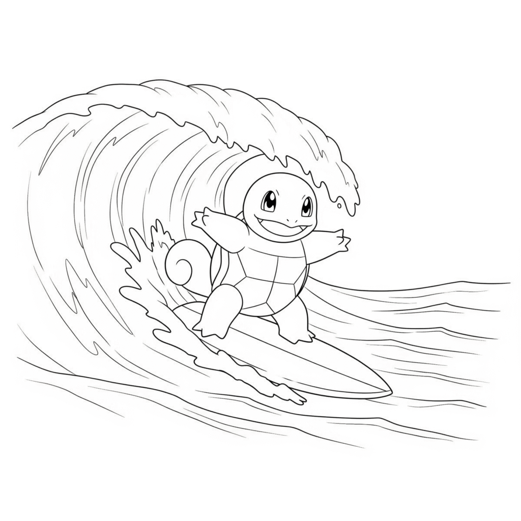 Coloriage a imprimer carapuce gratuit