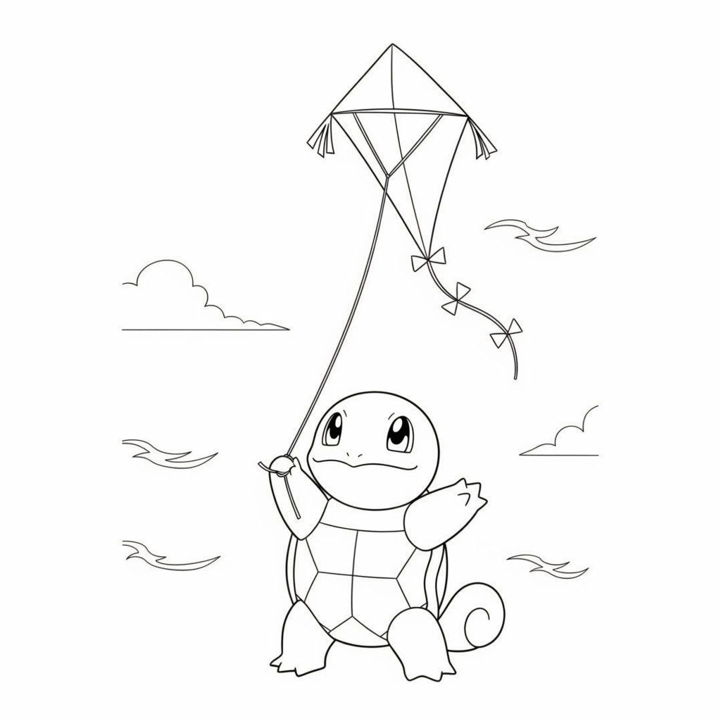 Carapuce coloriage a imprimer gratuit