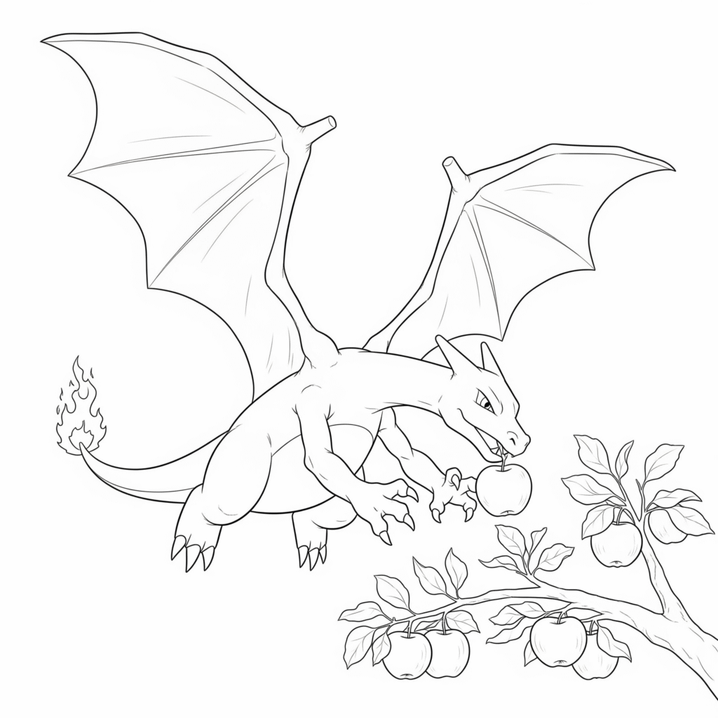 Coloriage dracaufeu a imprimer gratuit