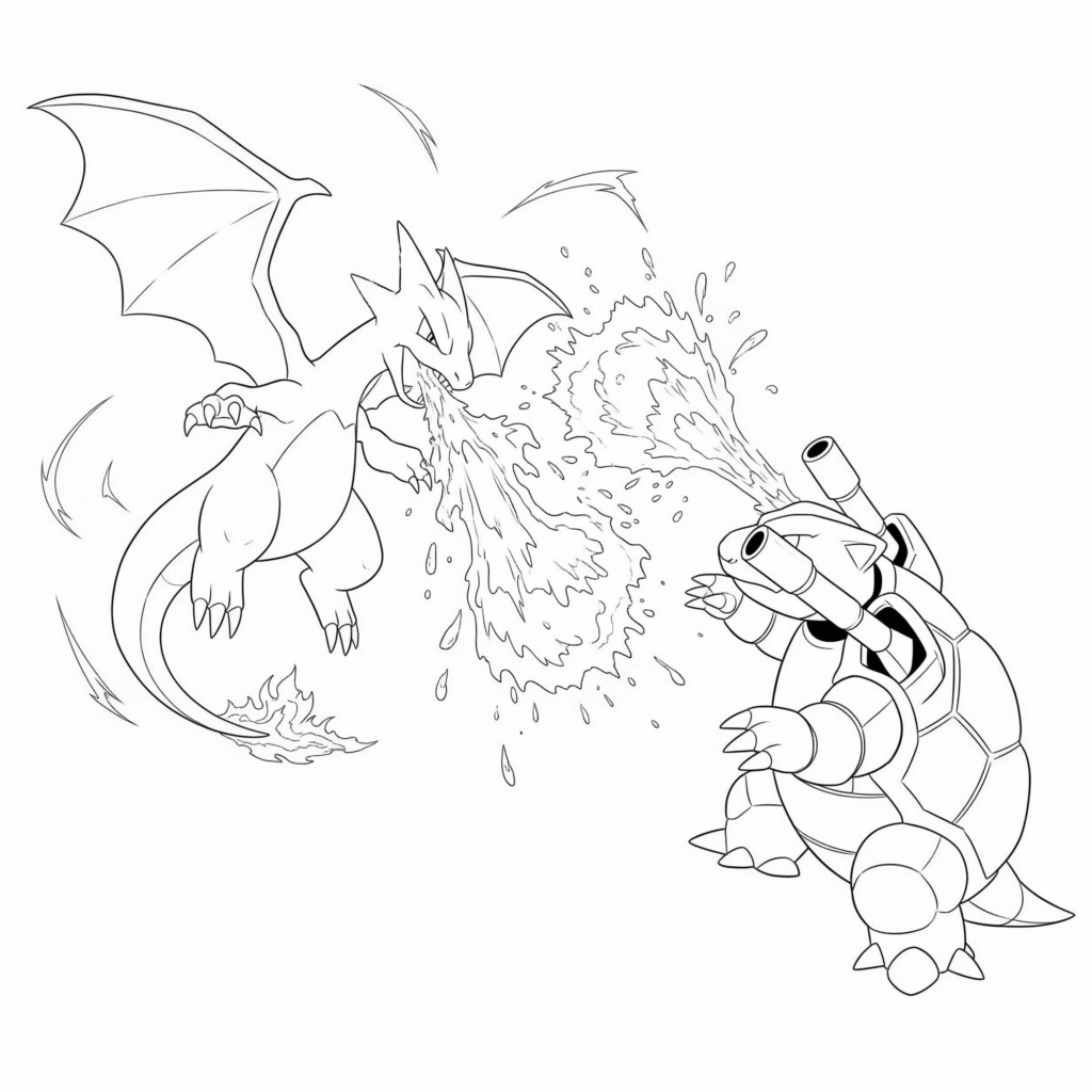 Dessin imprimer mignon dracaufeu gratuit