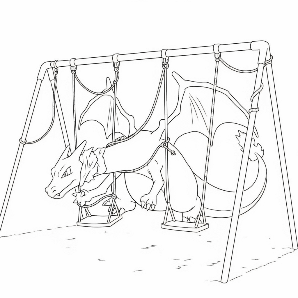 Imprimer coloriage mignon dracaufeu gratuit