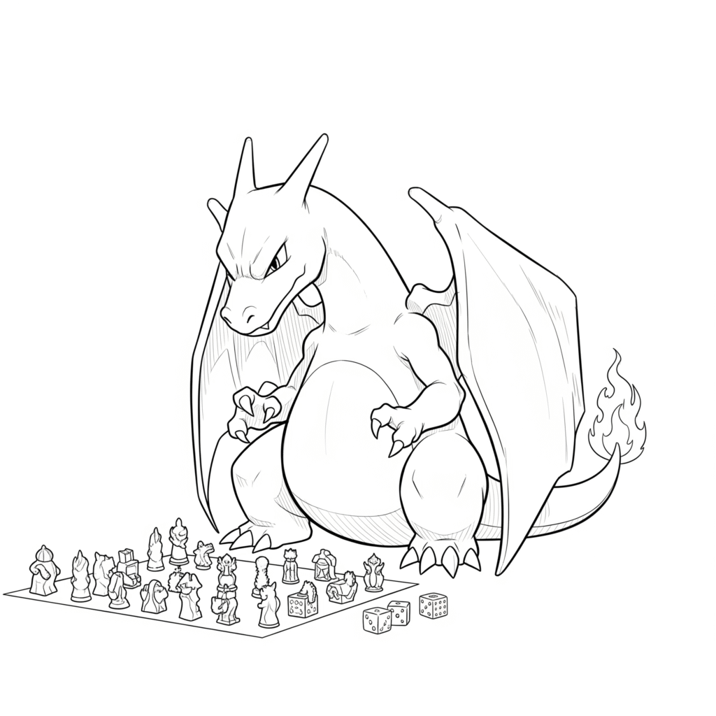 Imprimer des dessin mignon dracaufeu gratuit