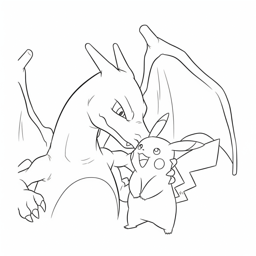 Imprimer un dessin dracaufeu telecharger