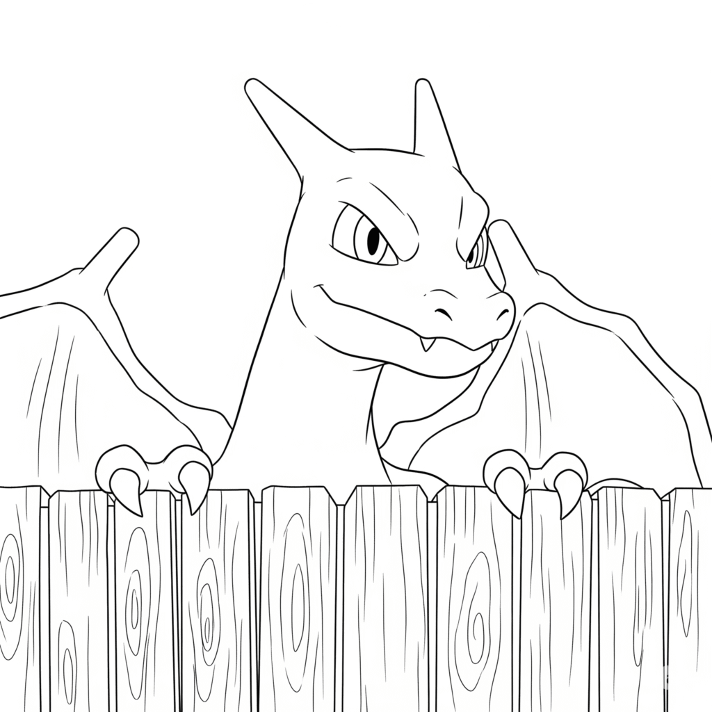 Imprimer coloriage dracaufeu gratuit