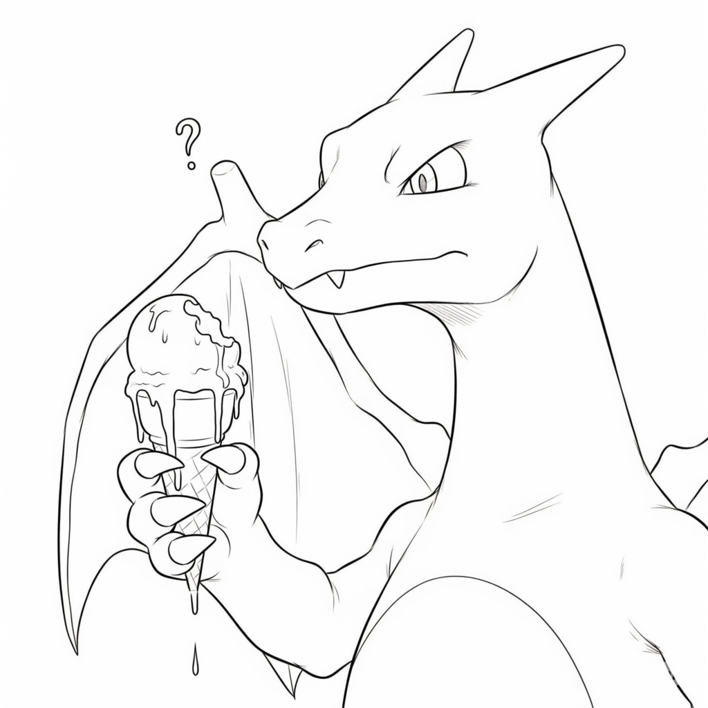 Dracaufeu legendaire coloriage gratuit