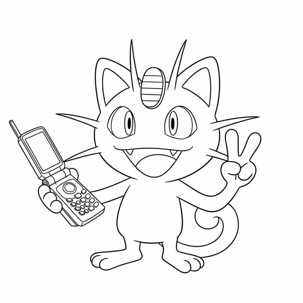 Dessin mignon miaouss a imprimer gratuit