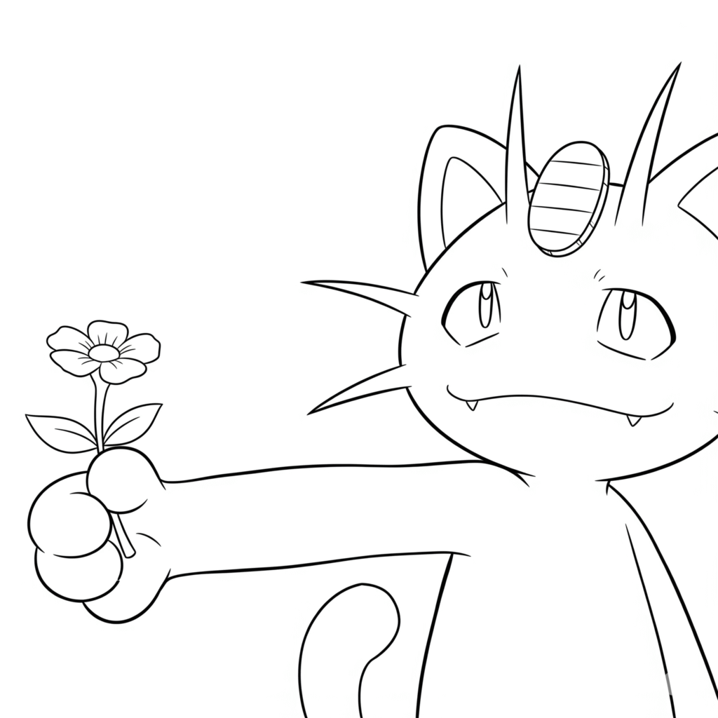 Croquis de mignon miaouss a imprimer gratuit